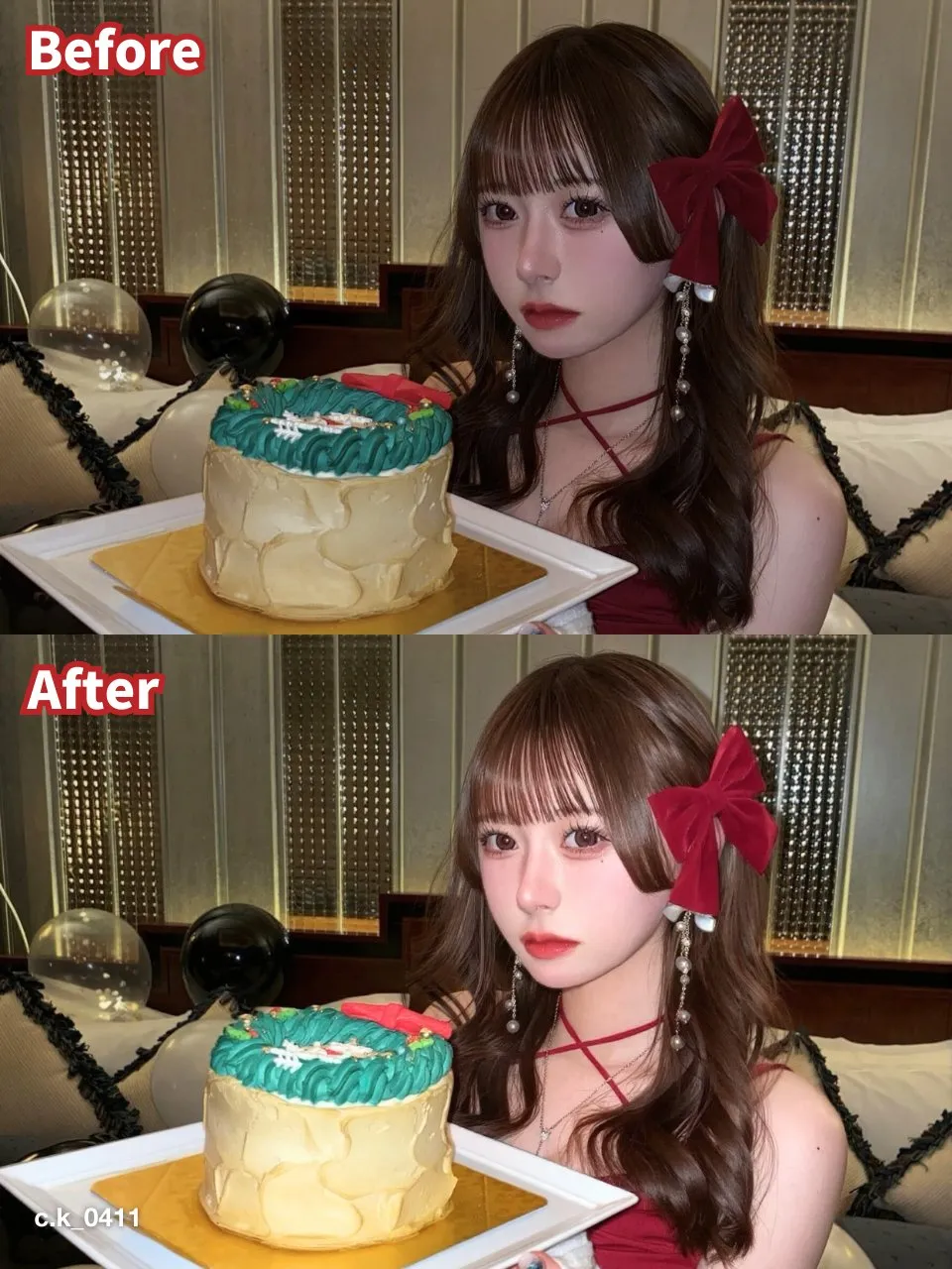 BeautyPlus フラッシュ補正 肌の質感向上