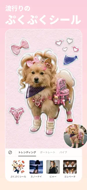 ぷくぷくシール - 流行のステッカーで写真をデコレーション