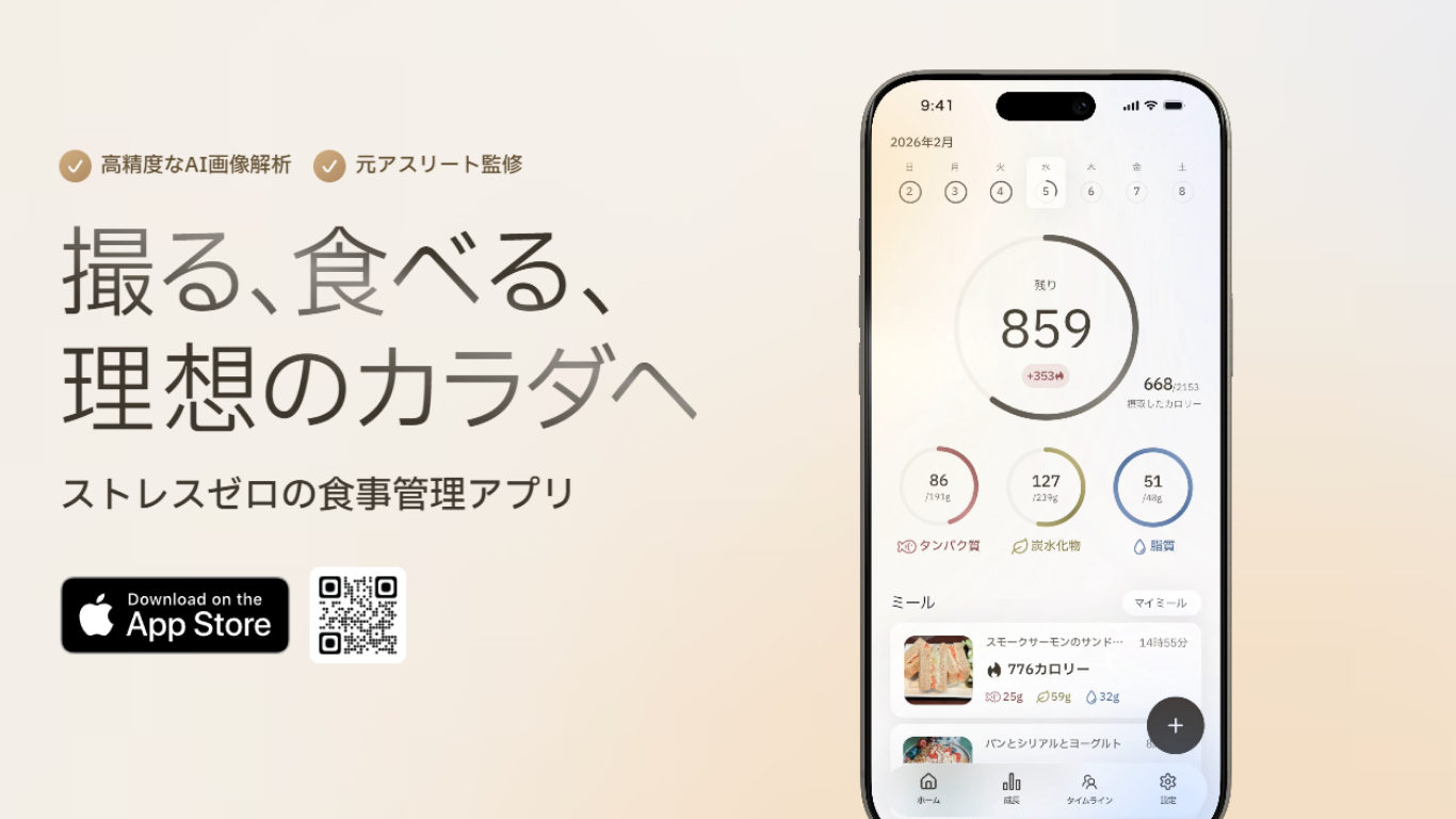 カロサポ アプリ画面