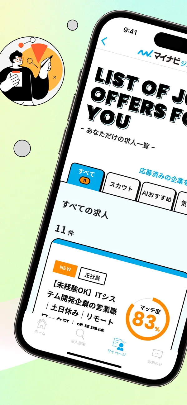 マイナビジョブ20's